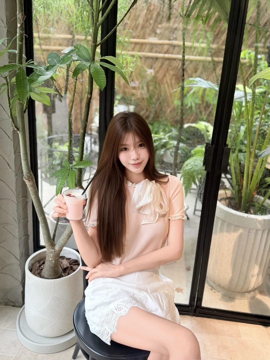 温柔大小姐穿搭｜浅粉上衣真的长在审美上✨