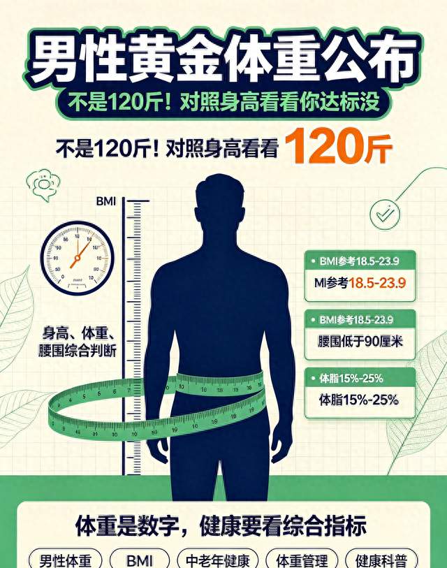 性黄金体重已公布！不是120斤，而是这个数，越贴近越健康