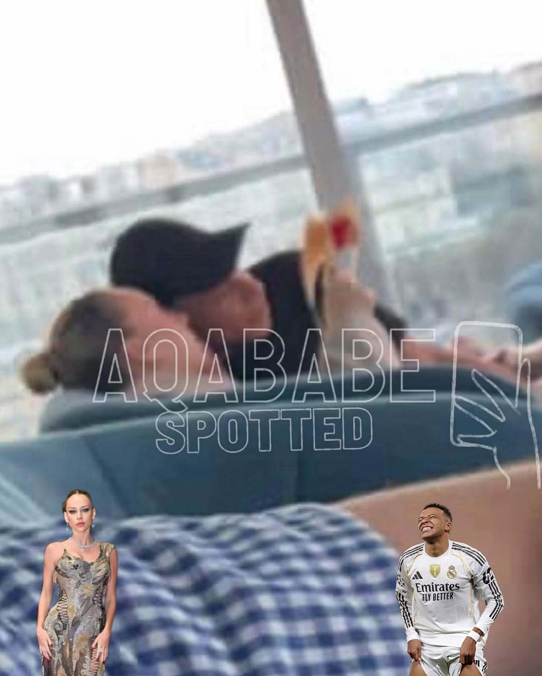 法国八卦博主Aqababe：姆巴佩 和 西班牙女演员 埃斯特尔·爱珀斯托 在现身