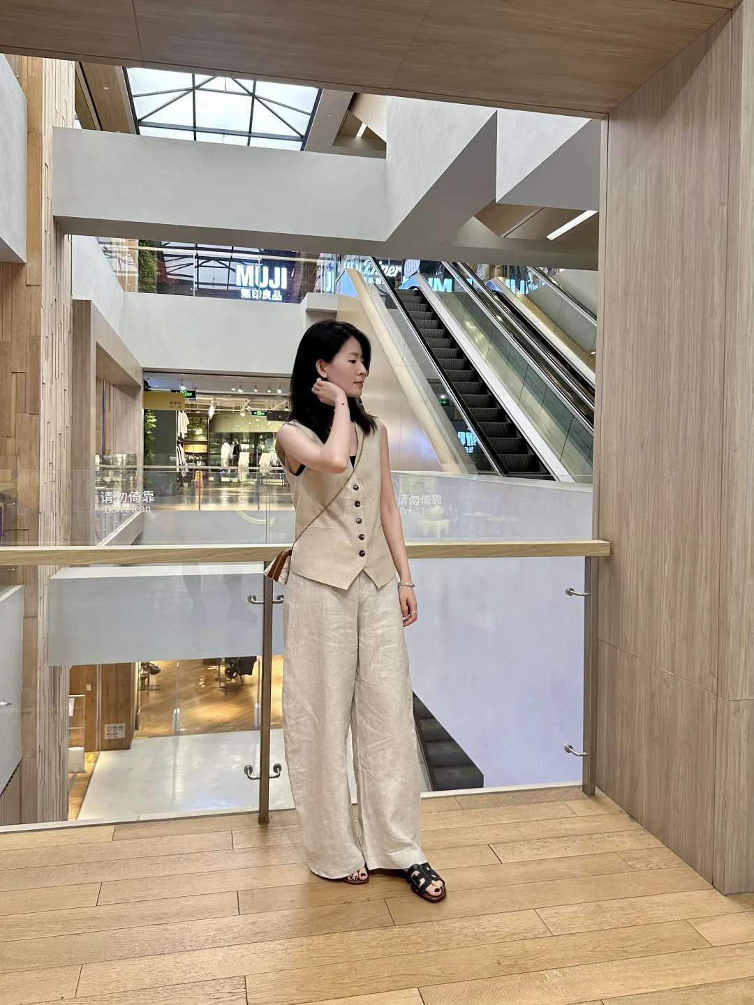 好舒服的一身亚麻～