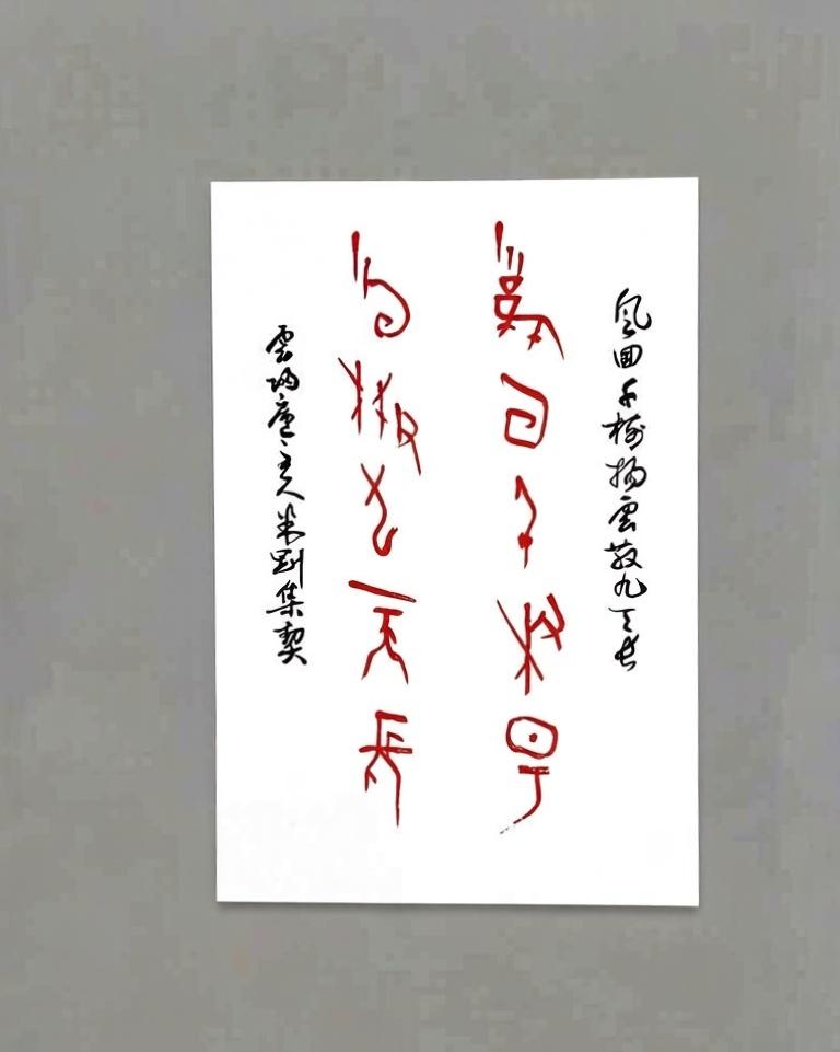 米刚甲骨文作品