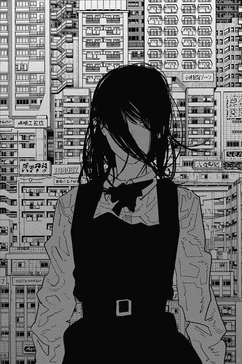 电锯人 漫画背景构图建议拿放大镜欣赏 二次元招新季 ​​​