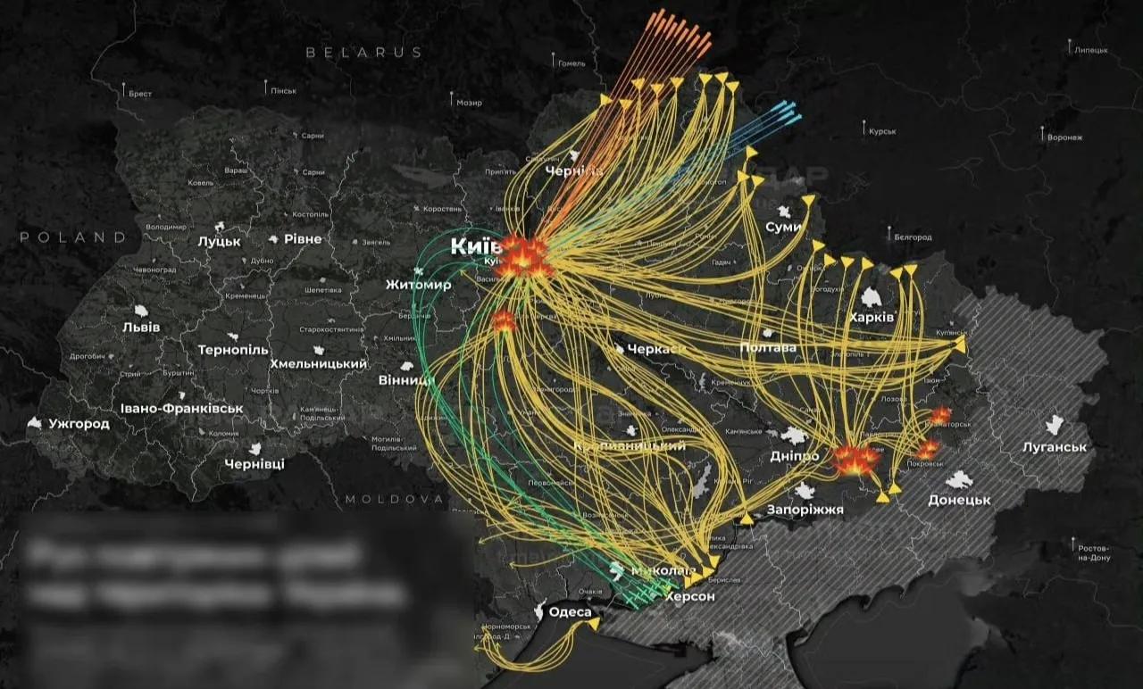 昨晚到今天凌晨俄军无人机和导弹对乌克兰纵深地区的攻击，主要打击的依然是乌克兰东部