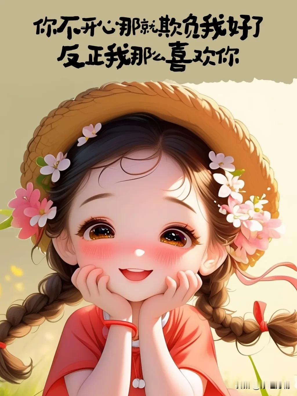 按语：
      今天我偶在网媒上看到带有一些情感之类赋言佳句的卡通图片，这些