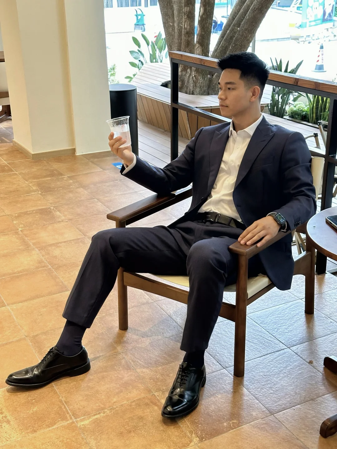 男生的帅气正式场合