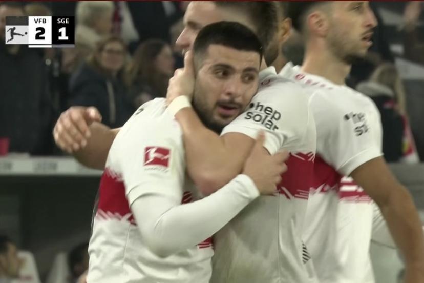 中游球队干劲足！3比2！斯图加特险胜法兰克福1月14日凌晨，德甲第17轮，斯图加