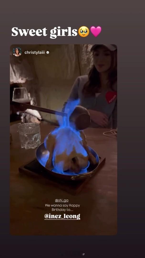 【On.cc】連詩雅黎紀君為梁諾妍慶生　歎「火燄雞」大感新奇洪永城太太梁諾妍日前