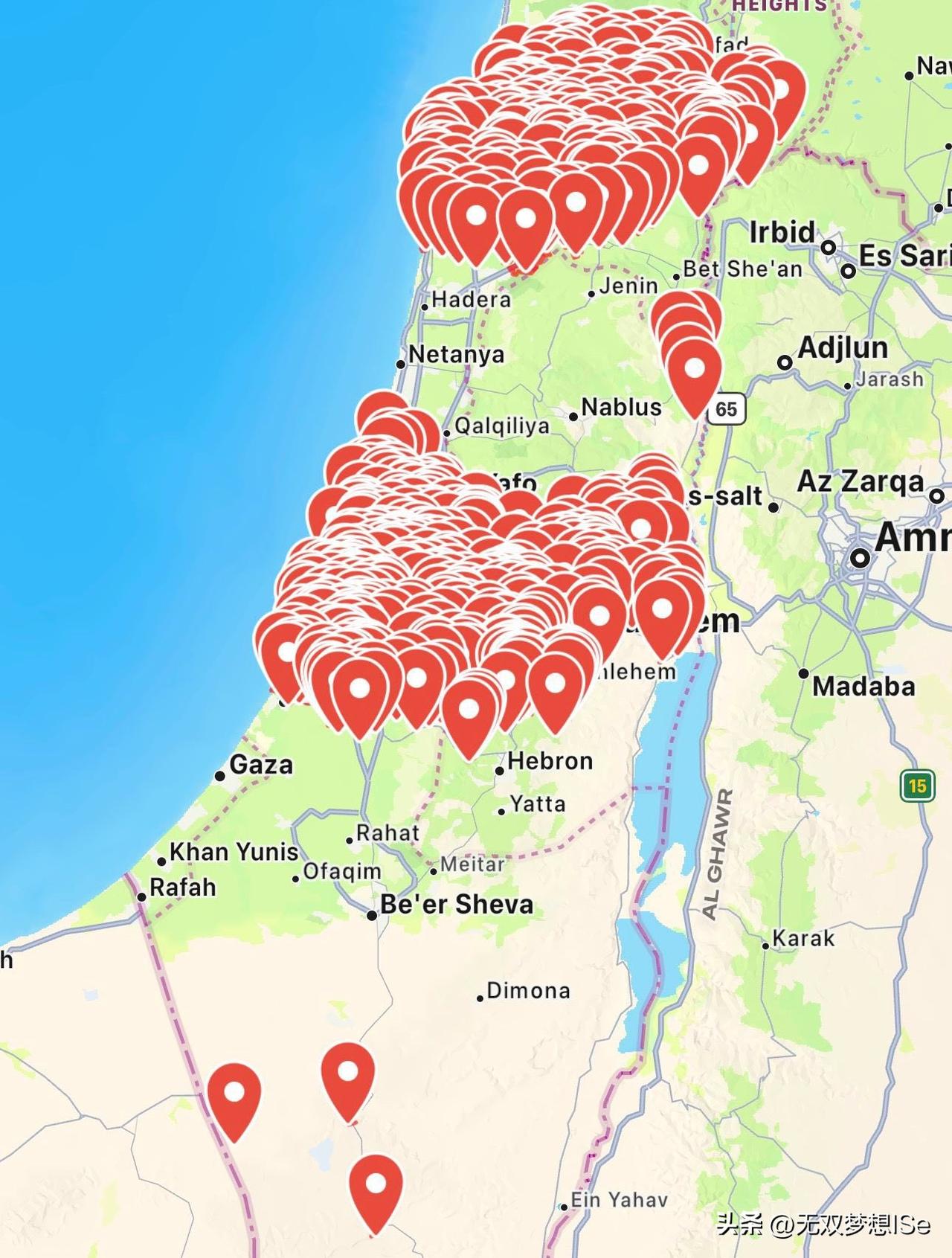伊朗对以色列的报复来了：

以军方发布报道说，空袭警报目前在以色列各地响起，警告