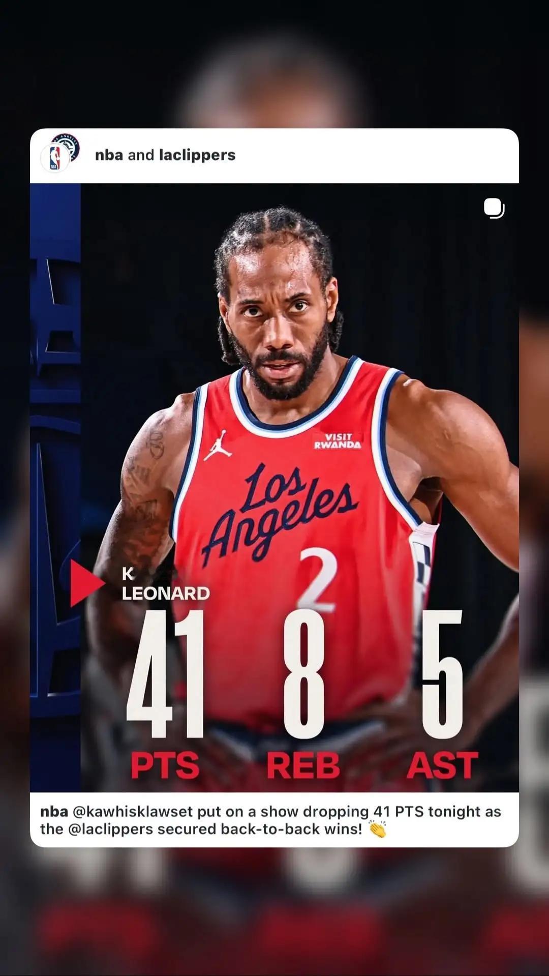 只看比赛数据的话，小卡41分8板5助的数据放到如今的联盟，比起那些得分炸裂的，会