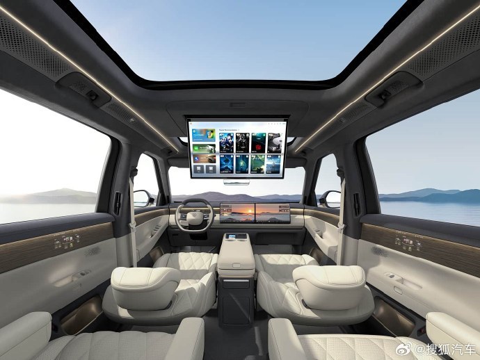 【上汽大众ID. ERA 9X内饰官图】ID. ERA 9X是一款6座增程SUV