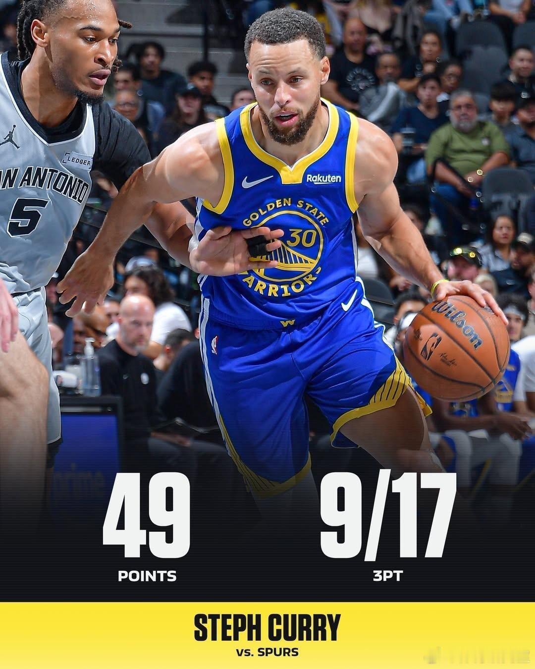 2025年11月15日，NBA常规赛焦点战上演，勇士客场109-108险胜马刺，