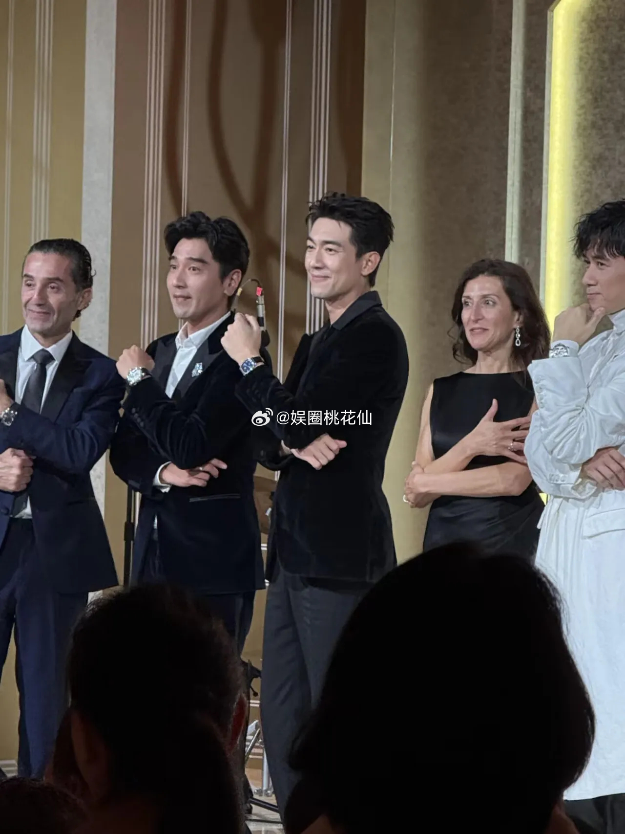 上海Harry Winston晚宴，赵又廷、林更新、古巨基梦幻同框。 赵又廷、林