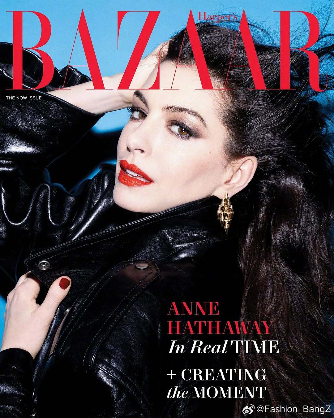 美国版 Harper's BAZAAR 四月刊，Anne Hathaway 身着