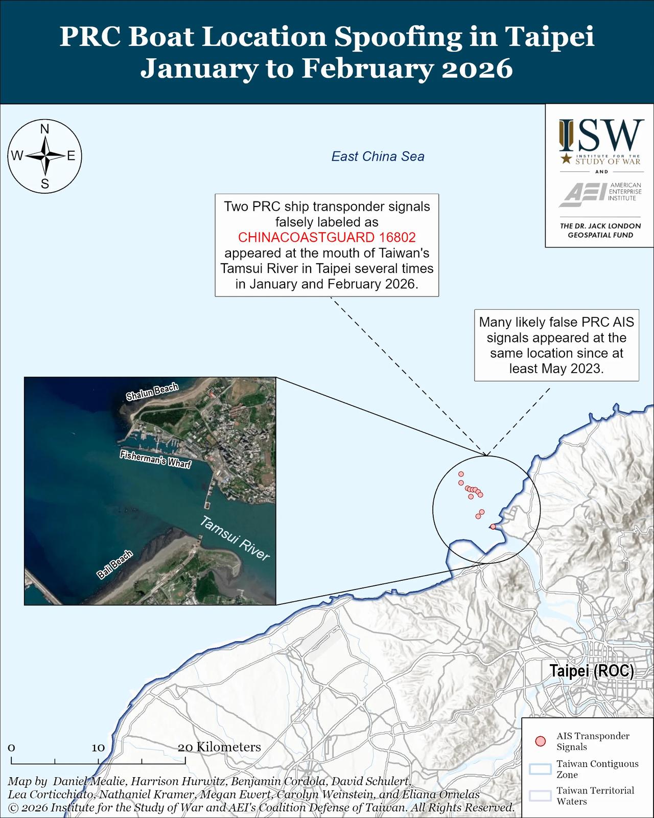 ISW，战争研究机构
分析的台海态势。