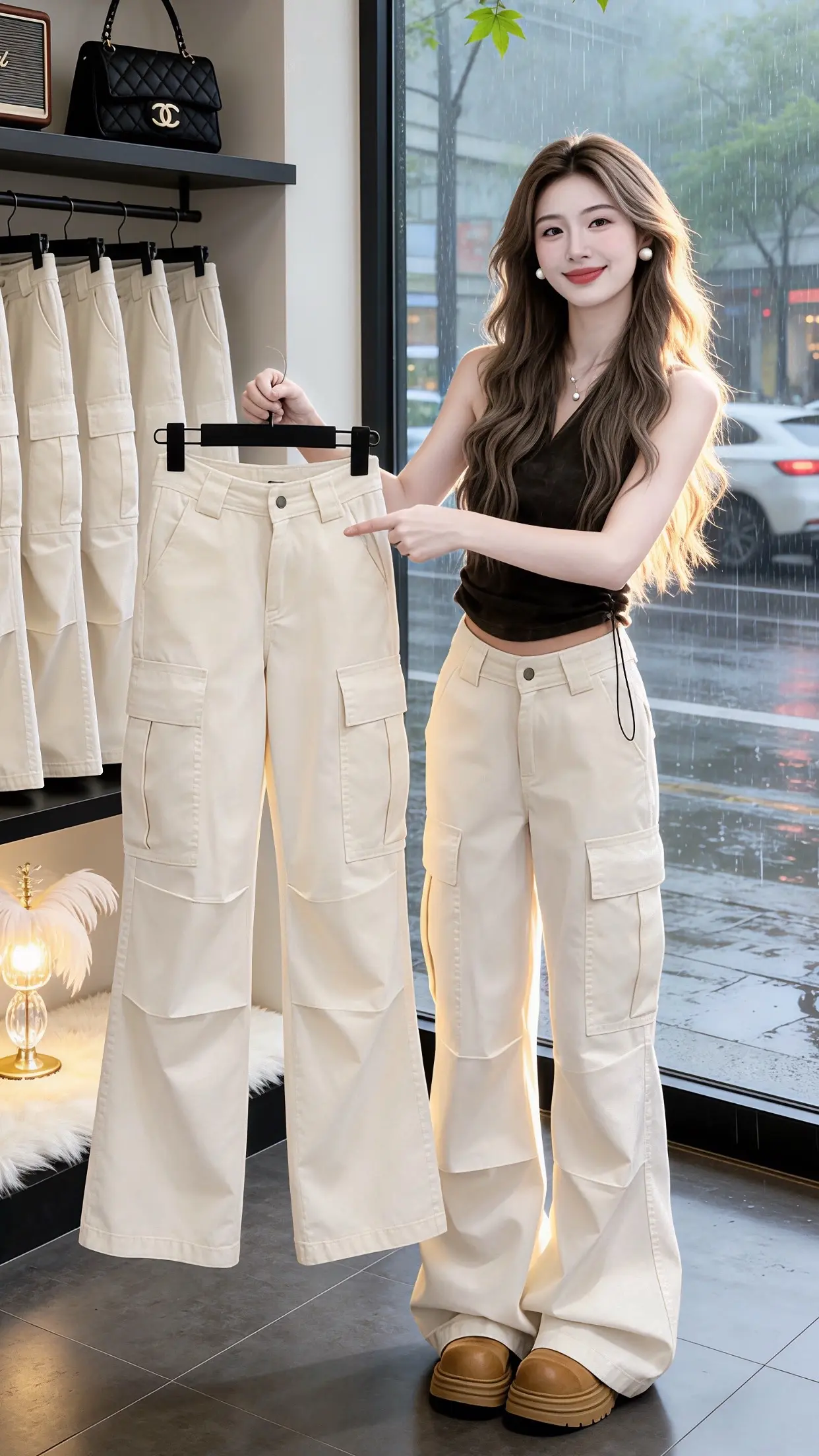 高颜值炸街女工装裤 显瘦显高显腿长裤子 一眼就心动的夏季穿搭 工装裤女...