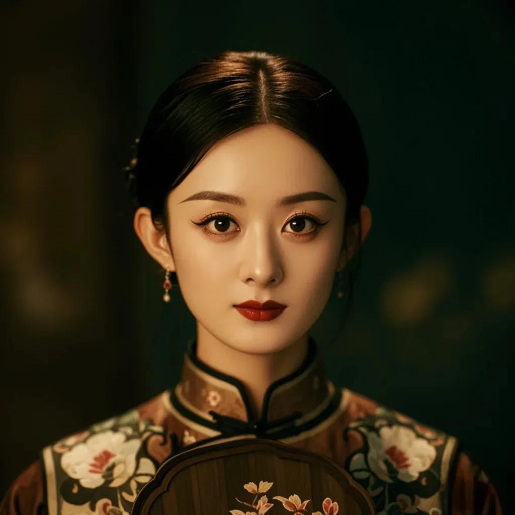 在那幽深的宫廷之中，她宛如一朵被遗忘的残花，独自凋零。她曾怀着憧憬踏入这华丽的牢