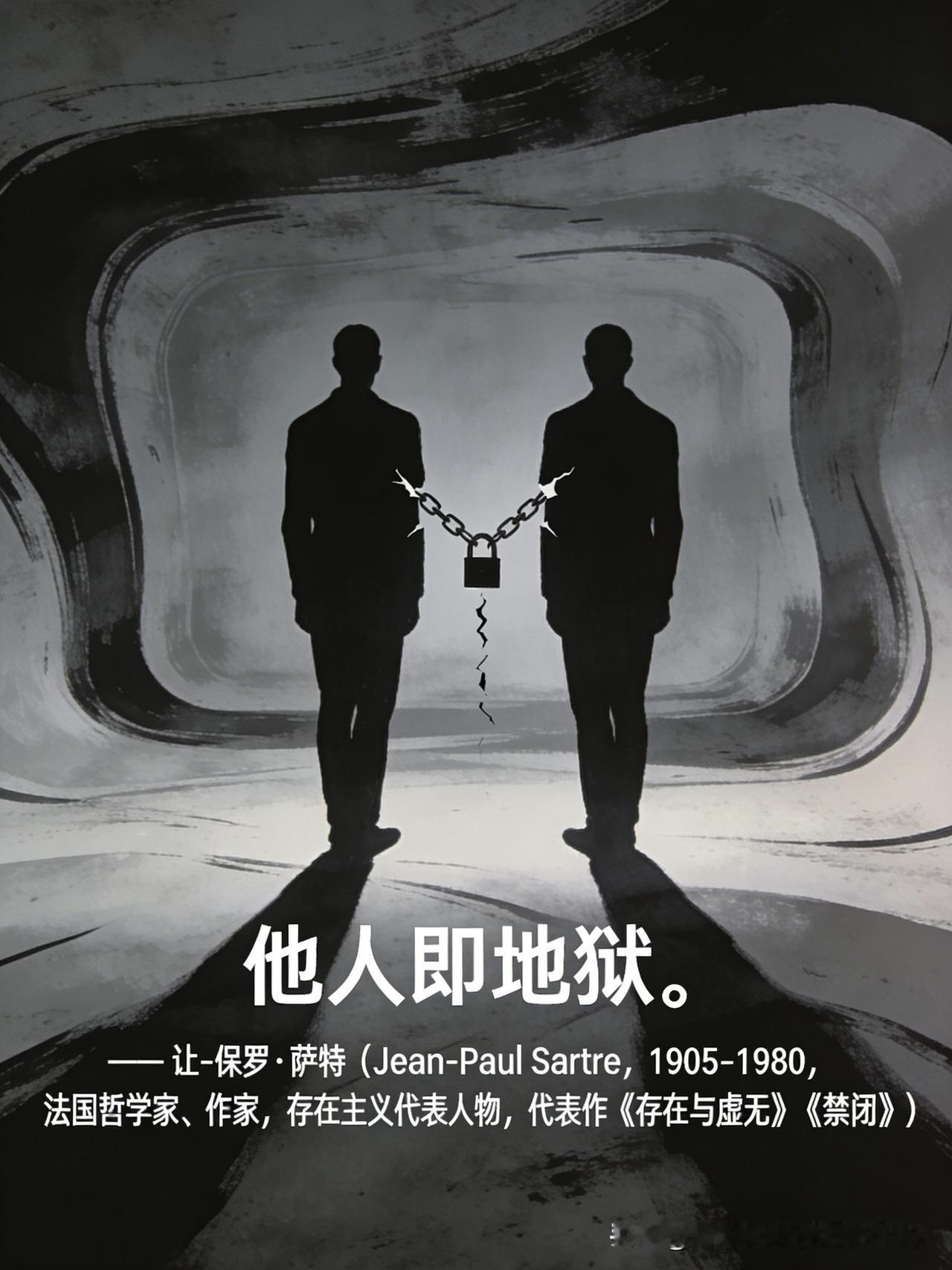 【名人名言】

他人即地狱。

—— 让-保罗·萨特（Jean-Paul Sar
