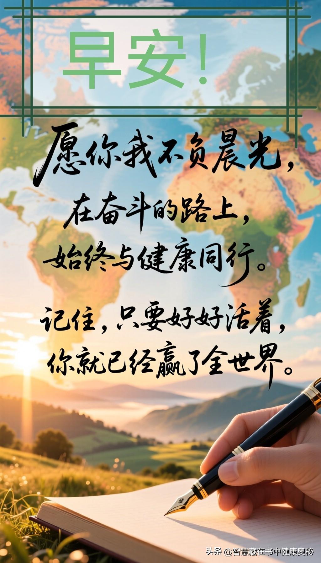 清晨的微光穿透窗帘，新的一天如期而至。早安！ 在这匆忙的世间，我们往往忙着追逐名