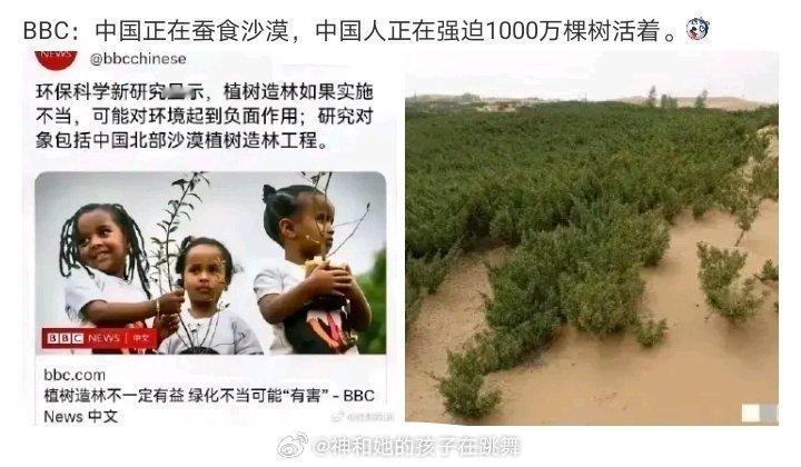 BBC报道李子柒复出打上灰色滤镜 这是什么阴间新闻，BBC:中国在蚕食沙漠[哆啦