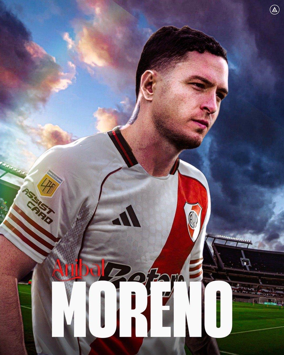 ✅✍🏻阿尼巴尔·莫雷诺将于明天接受体检，并将正式成为河床队的新援。河床已经谈判