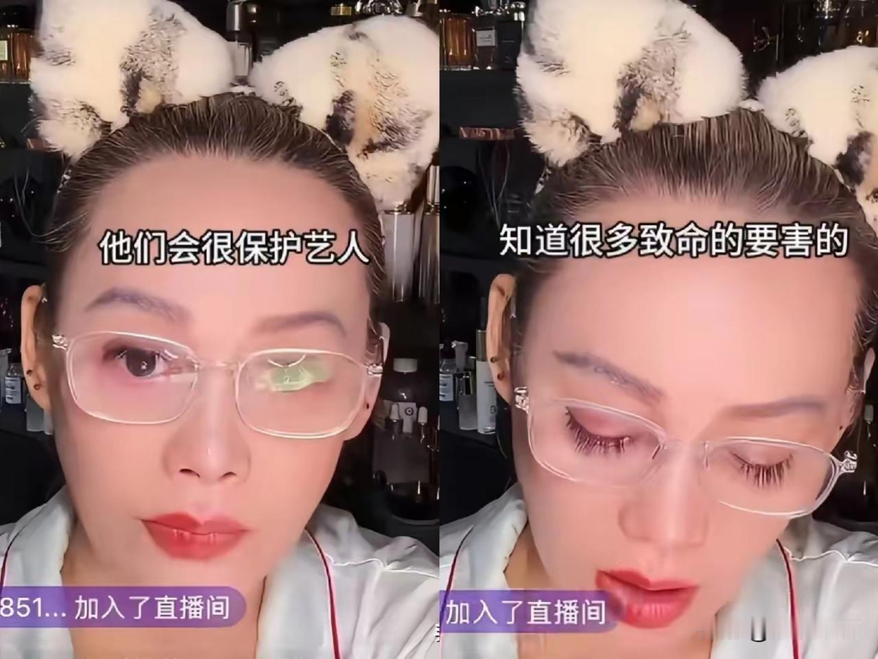 宁静这嘴，
是真敢说啊。
8月25日晚上直播，她直接爆料：芒果台手里，攥着一堆艺