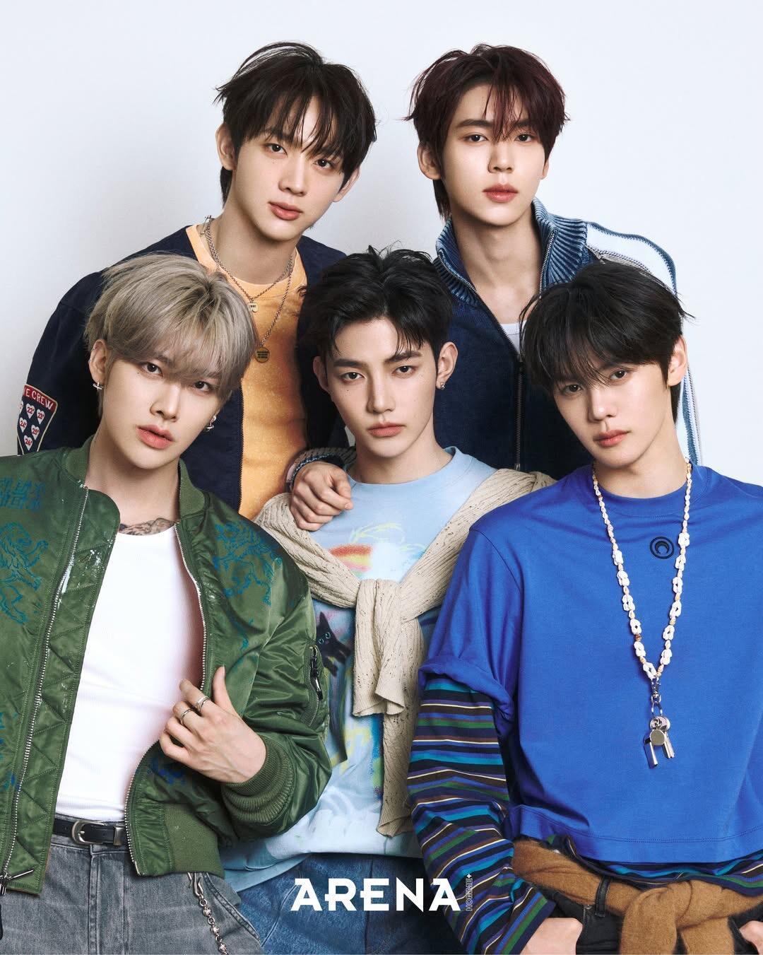 AND2BLE男团 ARENA 6月刊封面📸章昊 Ricky沈泉锐 金奎彬 韩