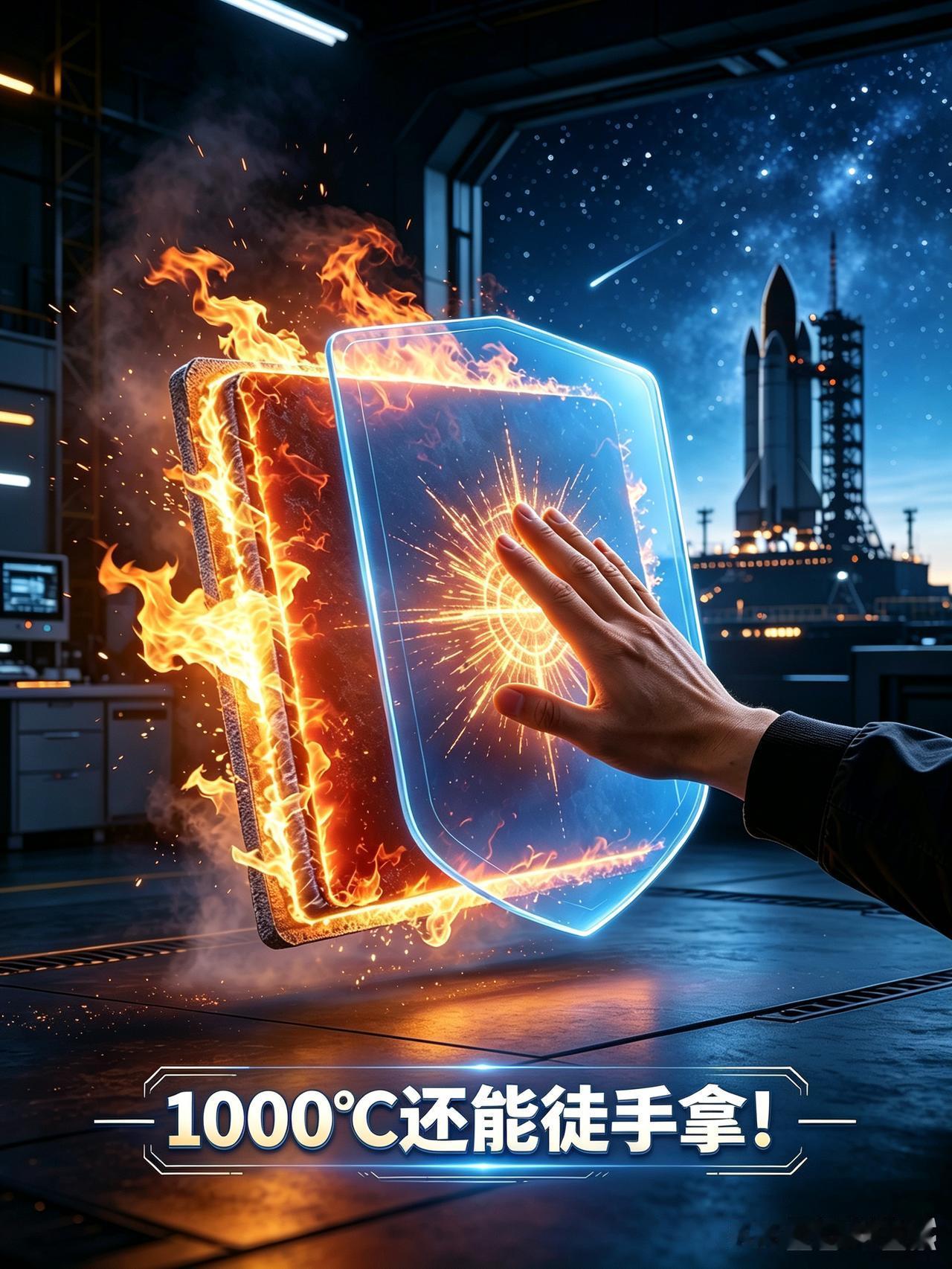 1000℃灼烧完能徒手摸！国产航天隔热盾，技术迈入全球第一梯队
 

 前不久长