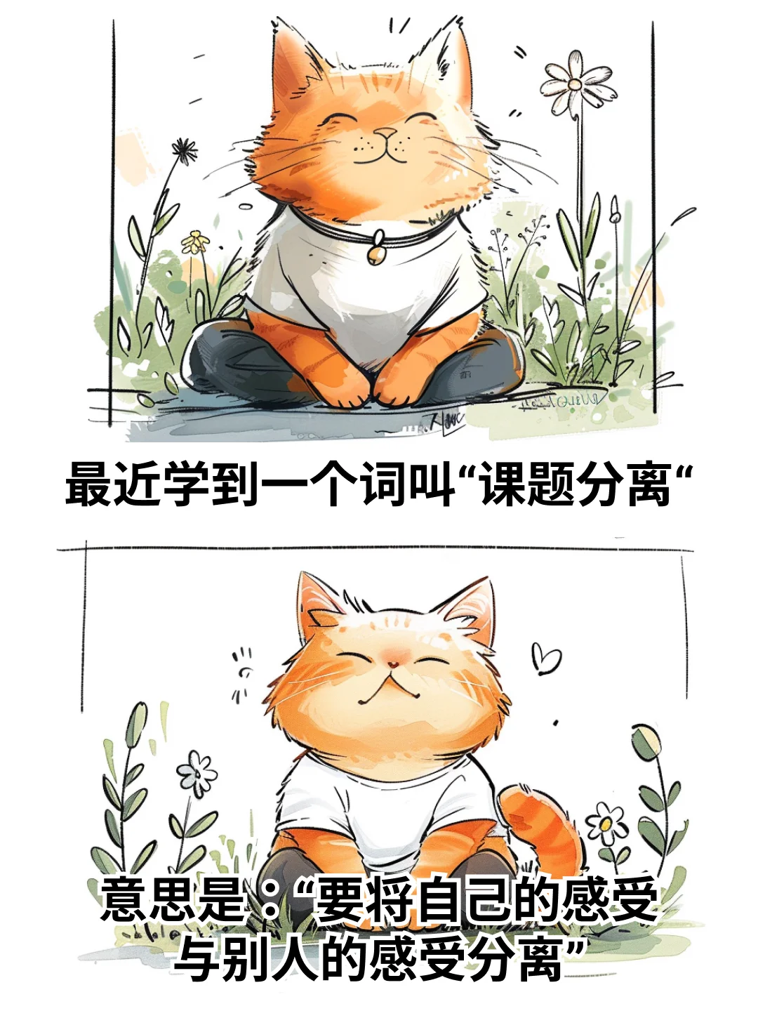 这段话太治愈了~