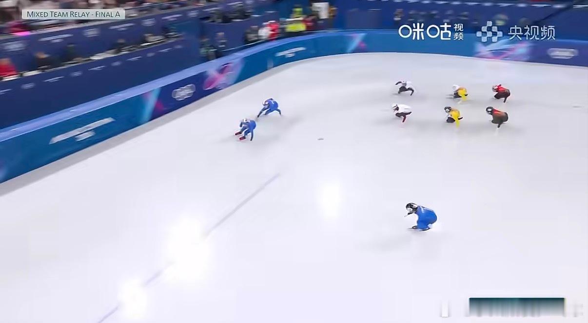 中国短道混接无缘奖牌米兰冬奥短道速滑2000米混合接力决赛，中国队排名第四，与奖