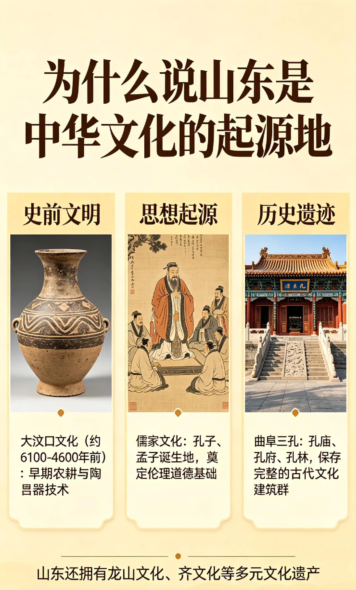 为什么说山东是中华文化的起源地