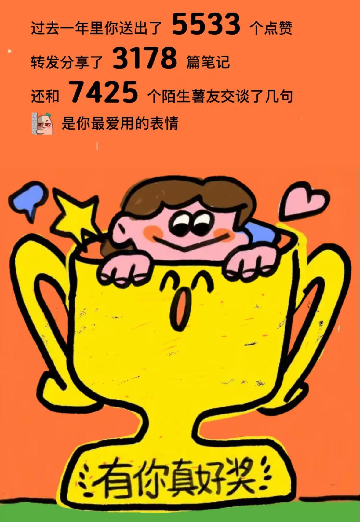 不得不说宝子们，小🍠上2024年武艺的年终报告表现简直绝绝子呀！半夜偷自己梗，