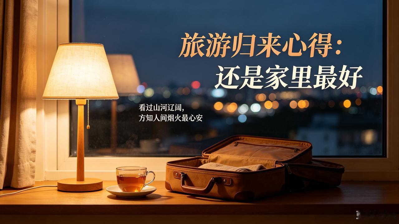 旅游归来心得：还是家里最好！
 
远行归来，卸下一路奔波，踏进门的那一刻，终于懂