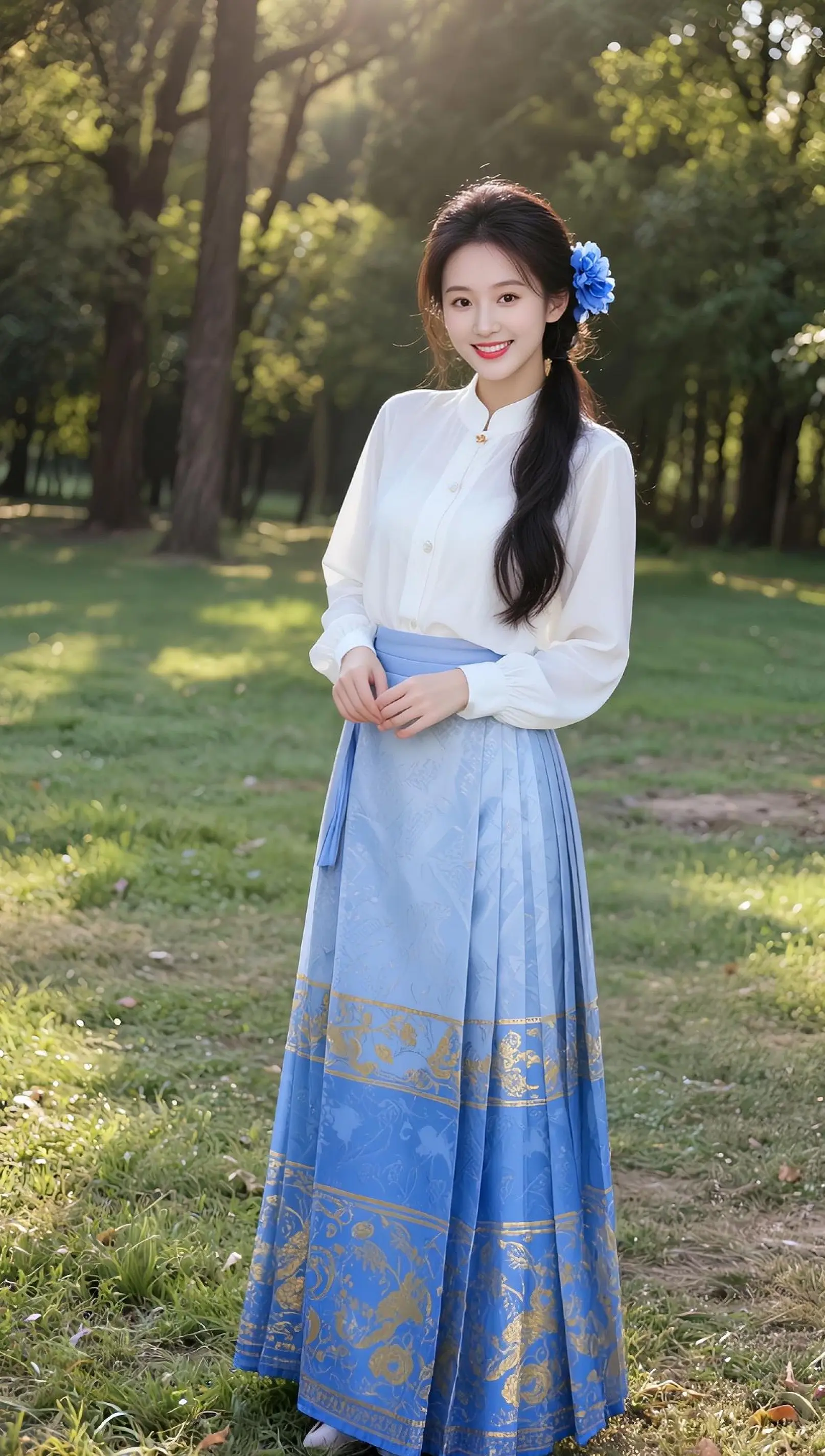 AI逆光汉服照 随变ai随便玩