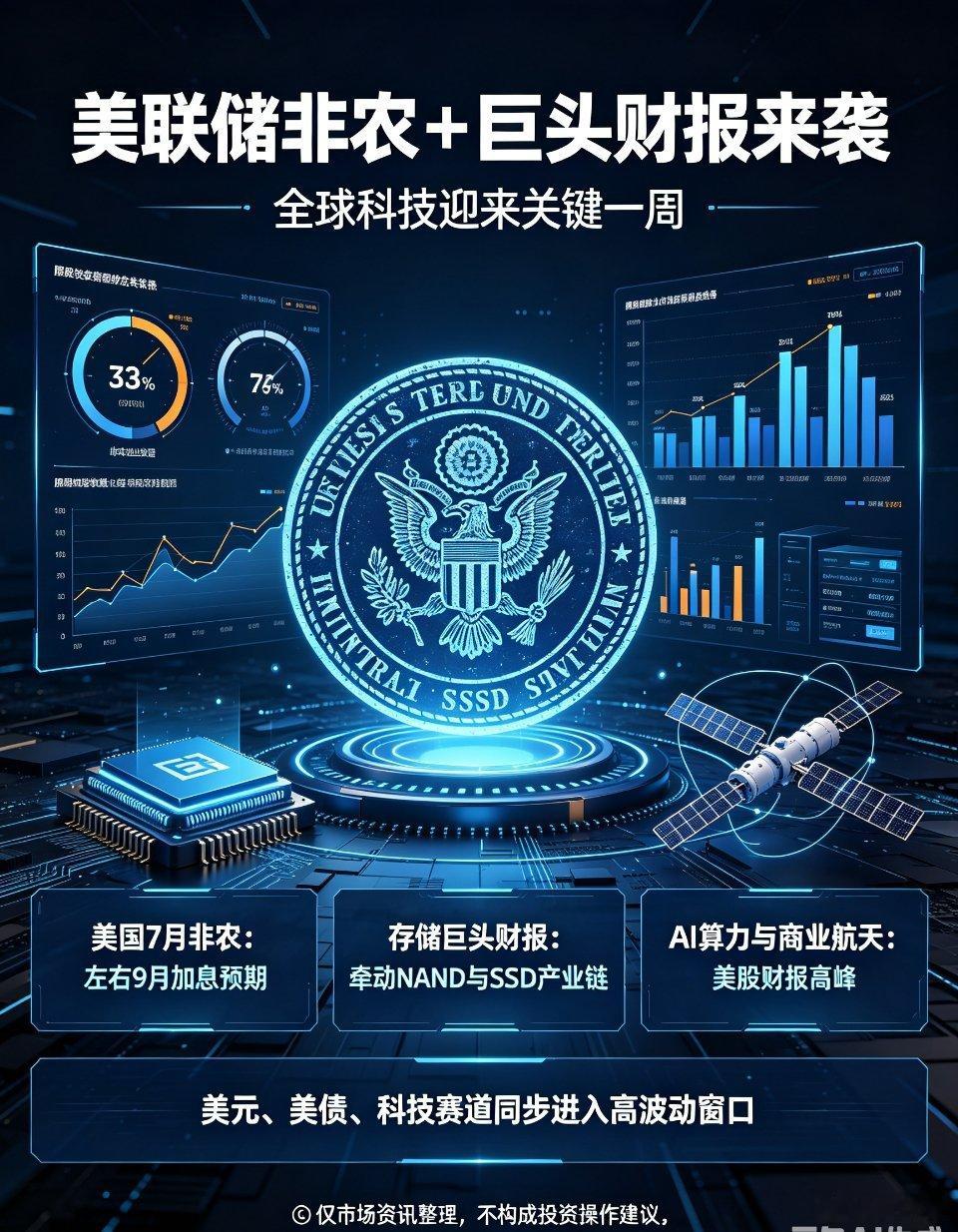 加息大消息来袭！本周全球两大重磅事件碰撞：美联储关键非农数据+美股科技巨头集中披