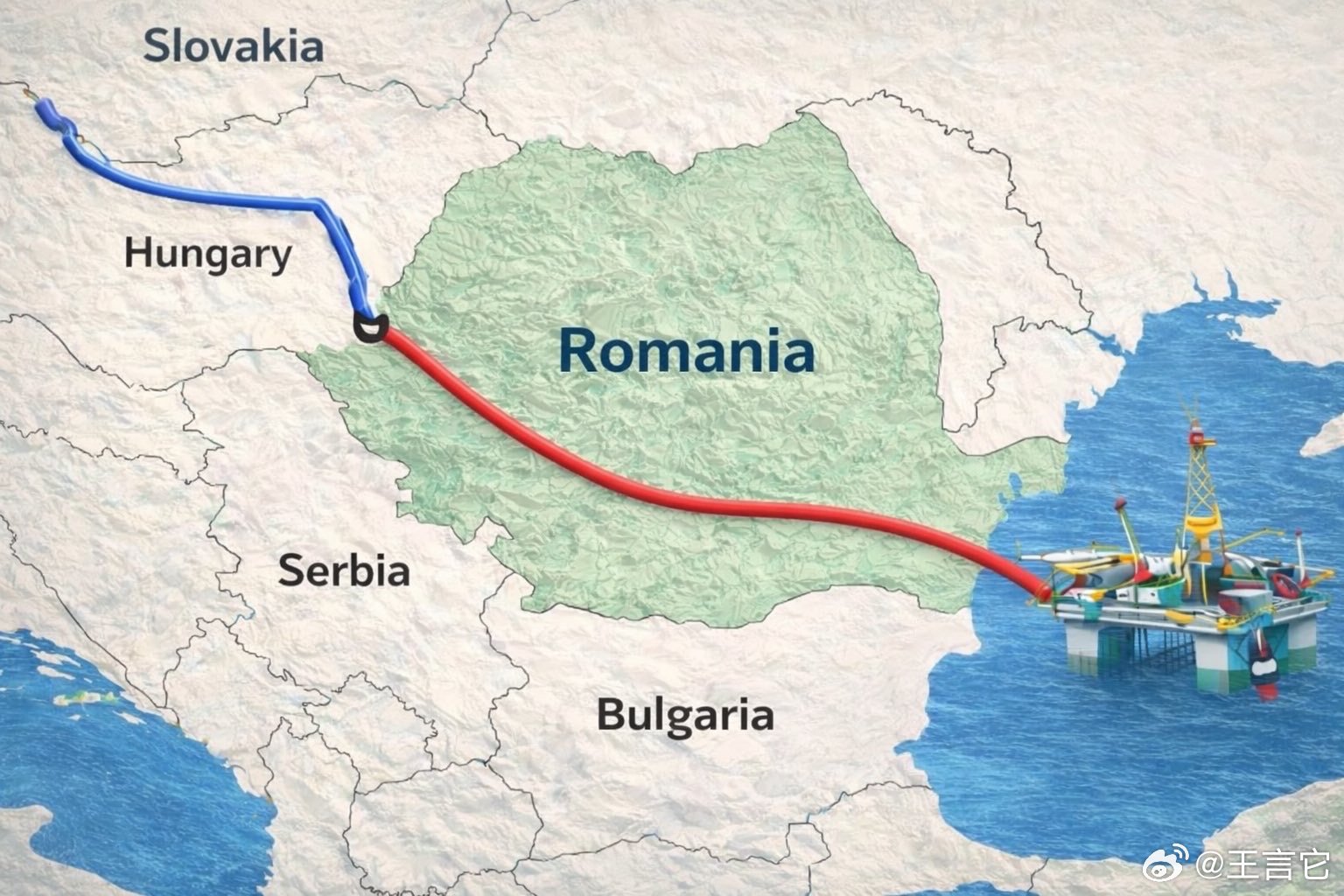‼️ 罗马尼亚将成为欧盟最重要的天然气生产国之一。      黑海的海王星深油田