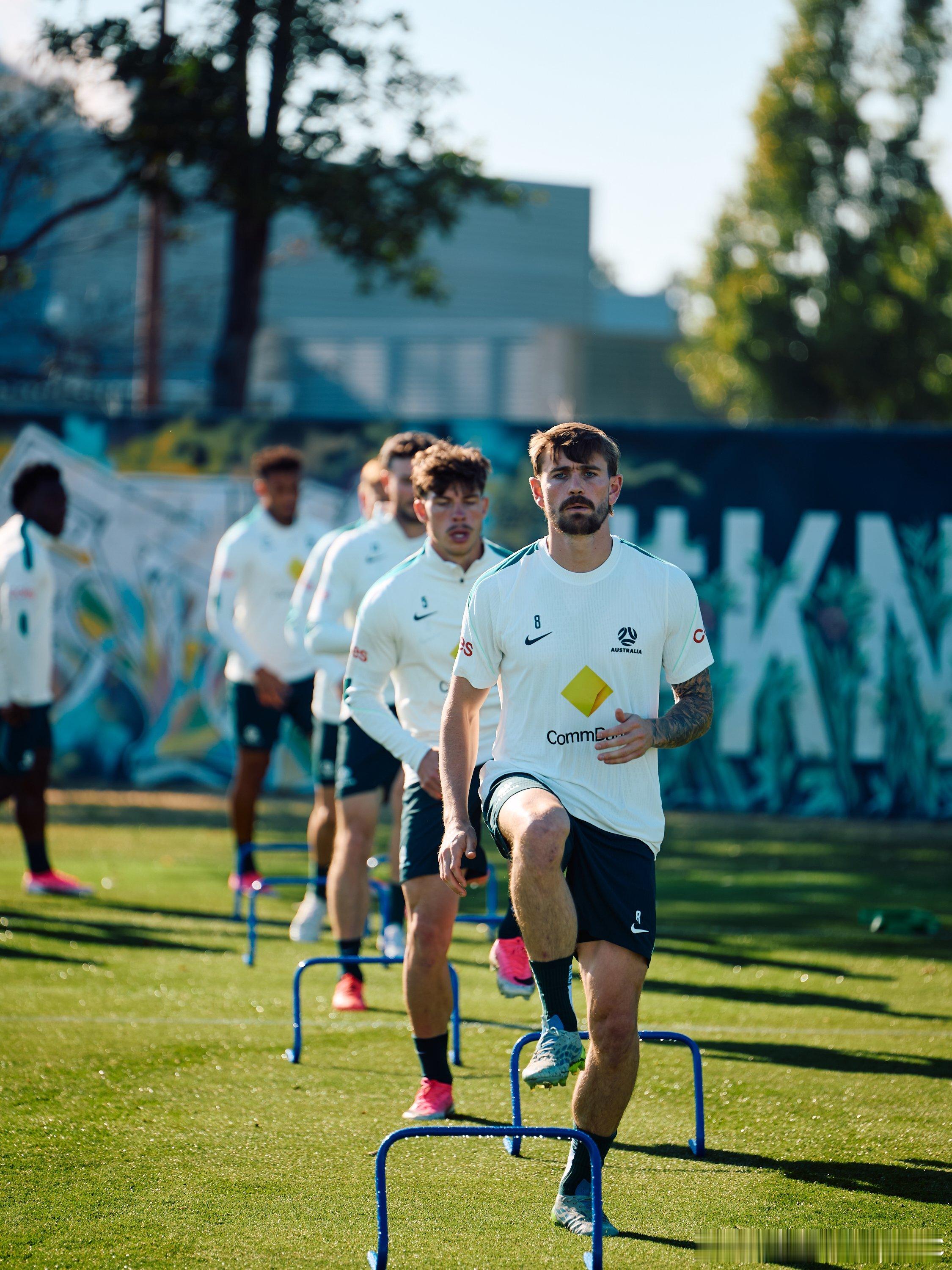 澳大利亚队今日训练的图组：GoSocceroos2026美加墨世界杯世界杯