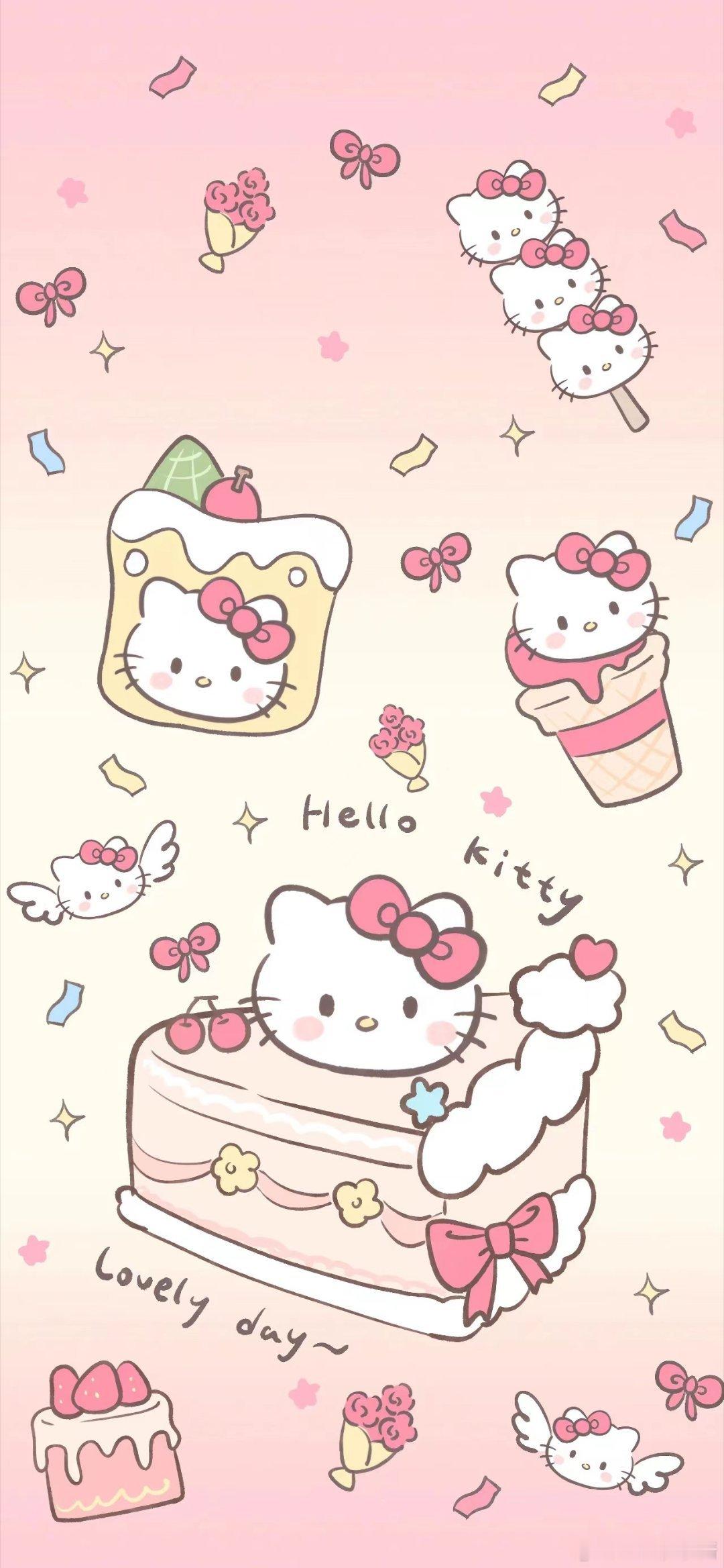 Hellokitty[超话]  手机壁纸 | 粉粉嫩嫩嘟HelloKitty 