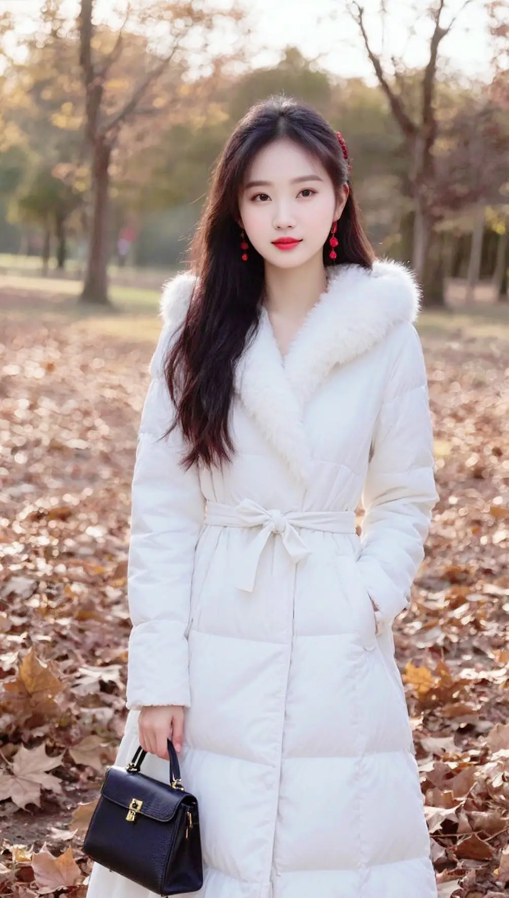 AI秋意羽绒服写真 ai创作 穿出你的时尚你的感觉 好的照片经得起被无...