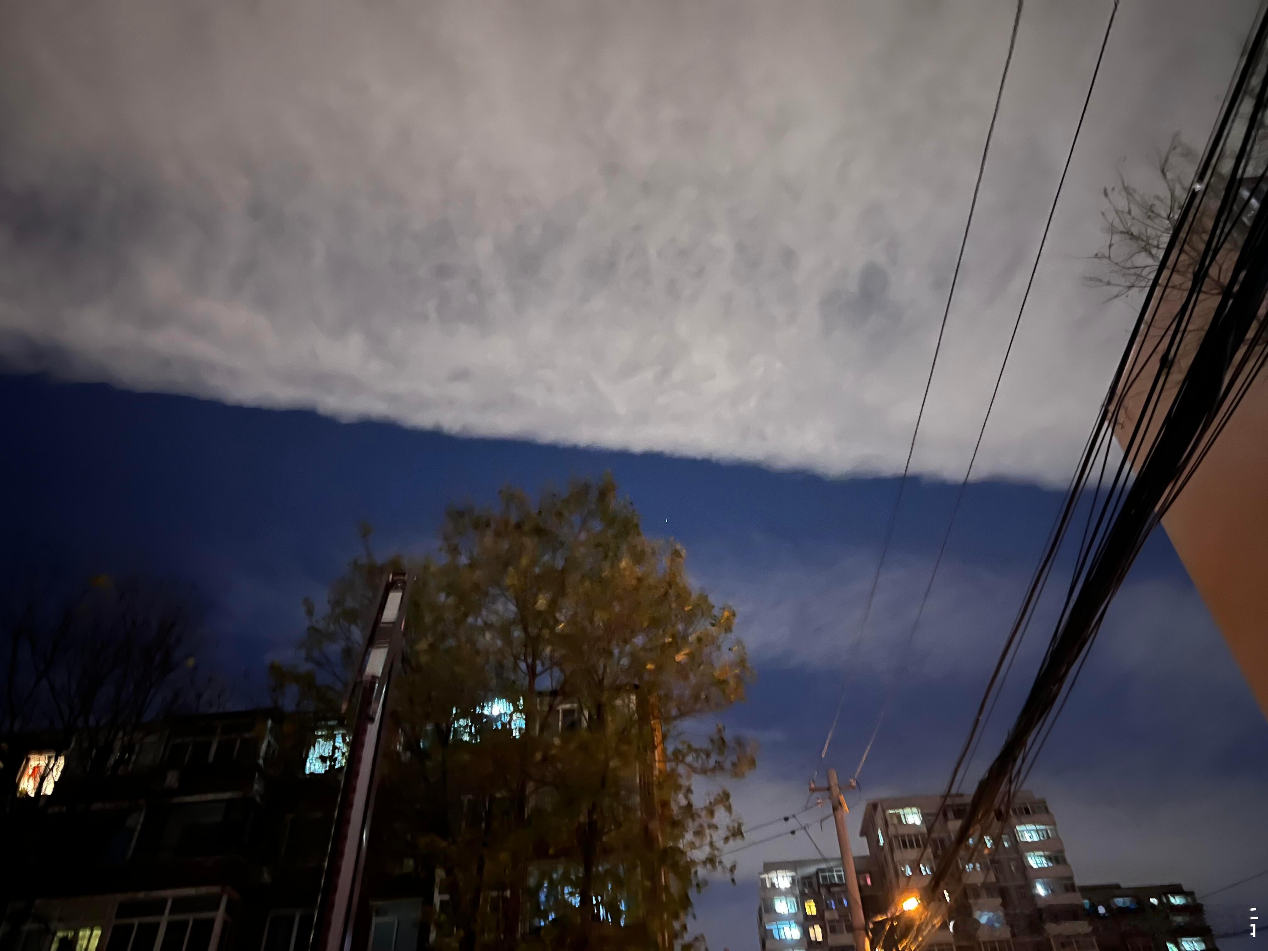 原来这就是地理书上的冷锋过境