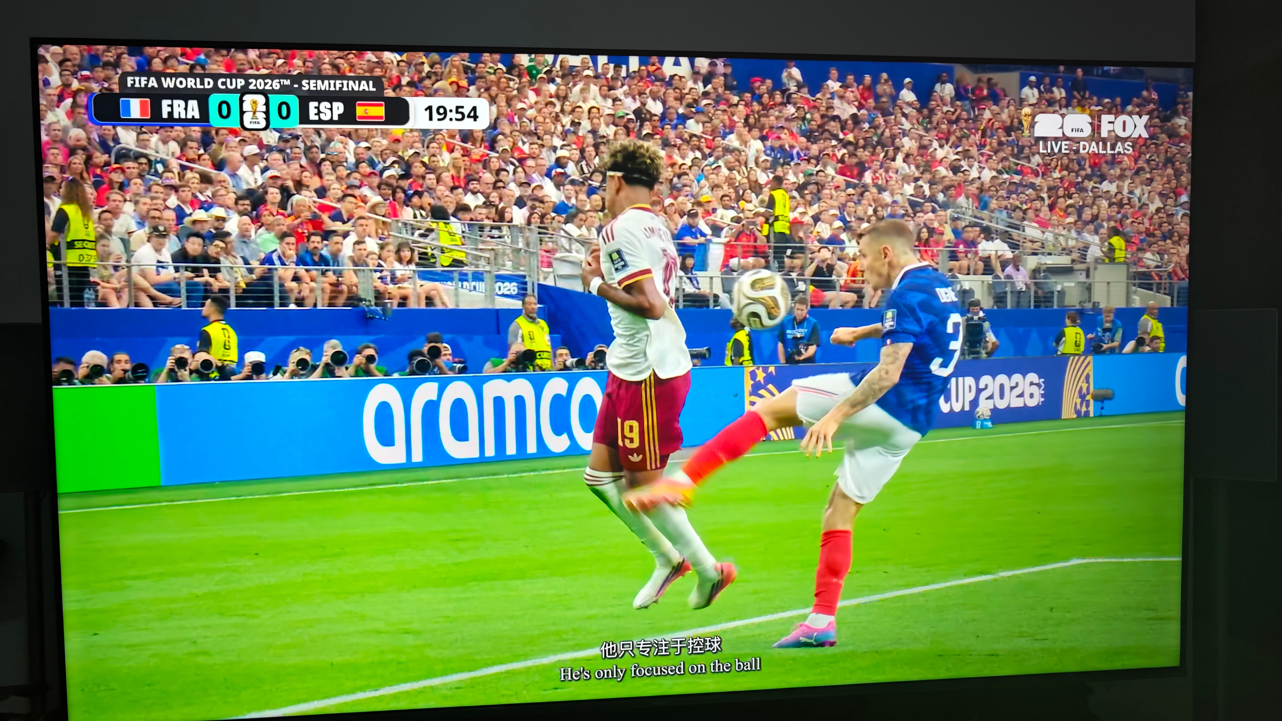 法国vs西班牙亚马尔造点球，西班牙进球1-1领先虽然确实是犯规动作，但法国后卫有