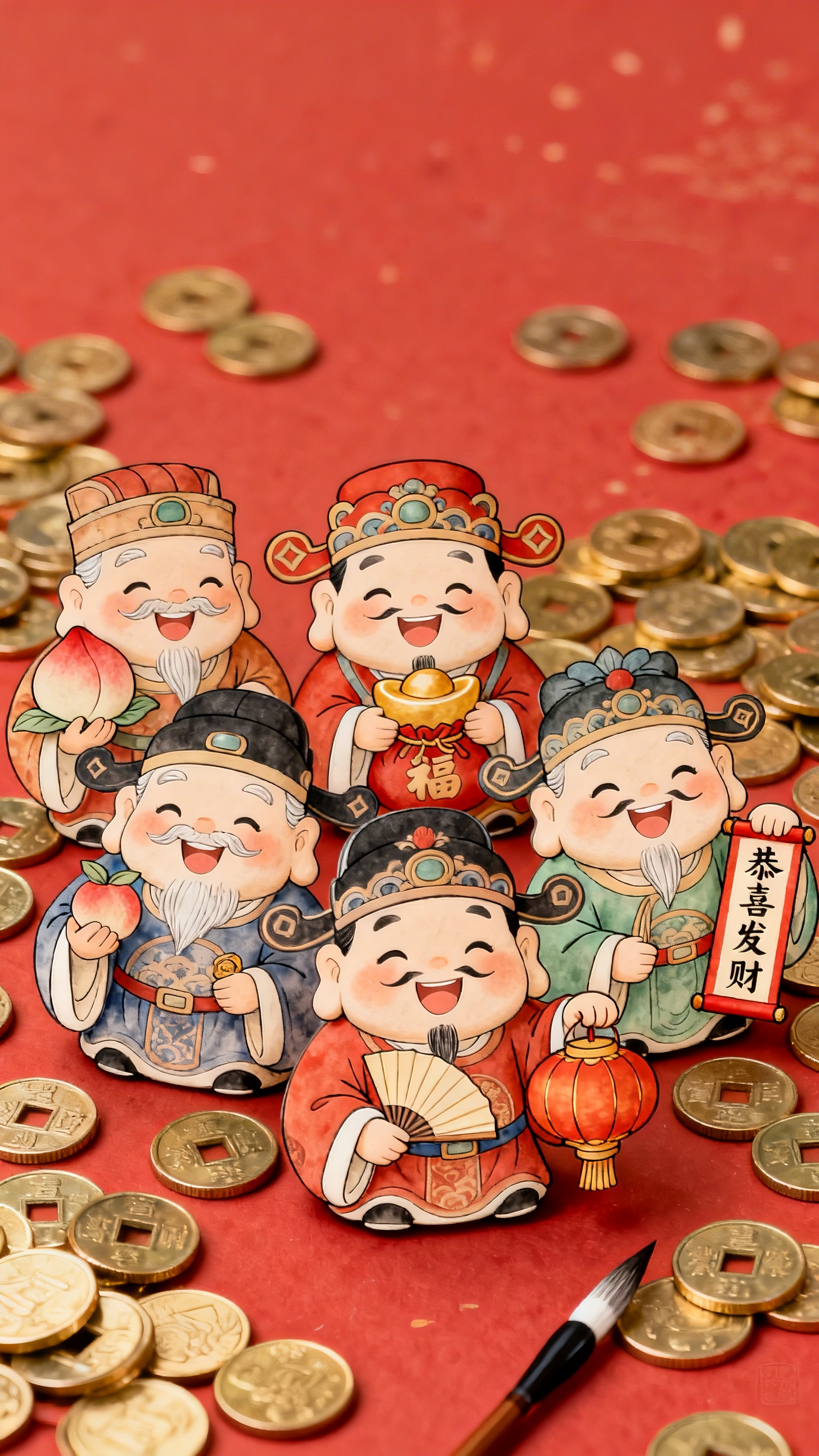 3月再见，4月你好！四月春风拂财门，五路财神送福来！愿这个月的你，钱包鼓鼓，好运