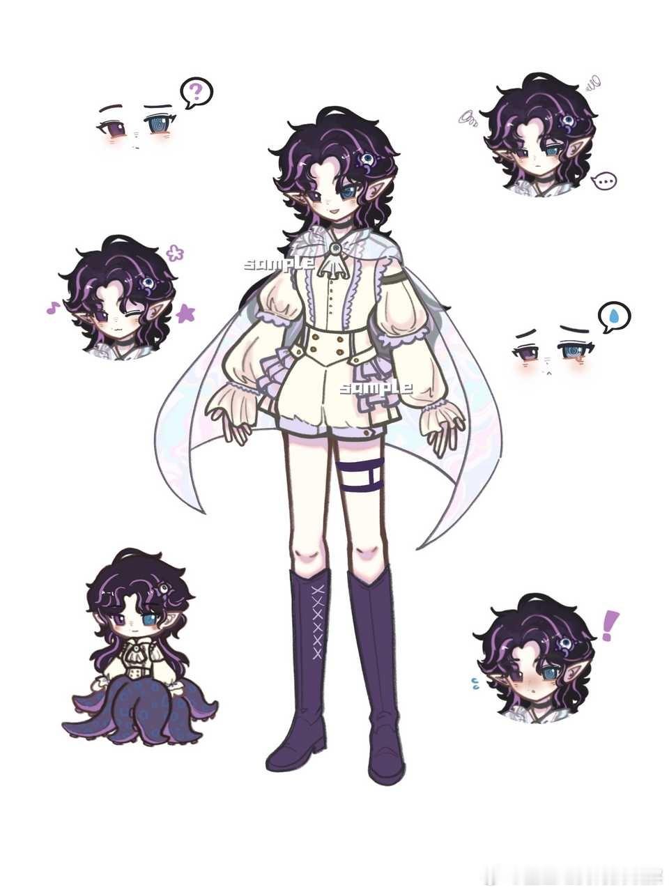 【】今天是缟纻生日给大家看看自设妹！夸夸这个🐙👻无事发生，另外有无oc妈与我