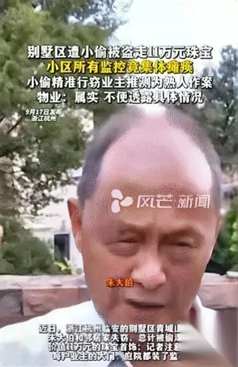 别墅被盗9万珠宝？

监控竟全瘫痪了！

浙江杭州朱大伯家遇贼，连同邻居共丢11
