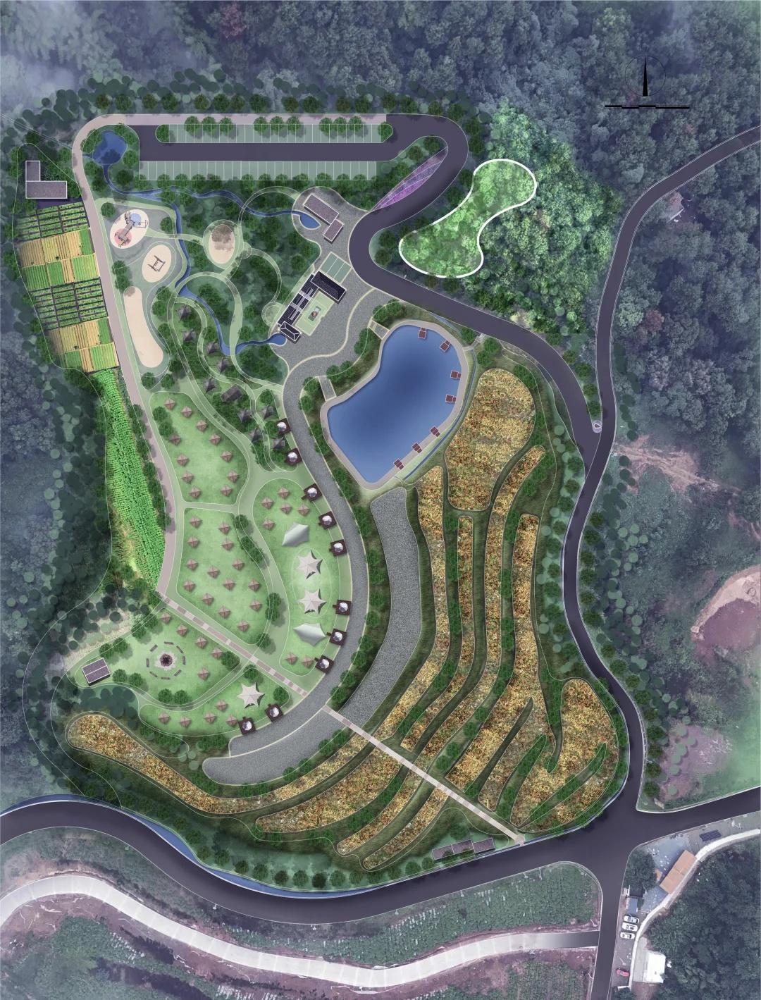 缙云山拿的地，大规划已经成型了✌️
小友自然大会 花园设计 城市绿地规划 景观绿