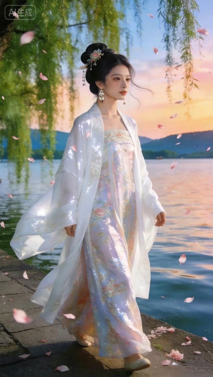 七绝●触景伤情/古韵  

花枯叶落醉黄昏，
绿柳垂摇欲挽魂。
触景生情伤感起，