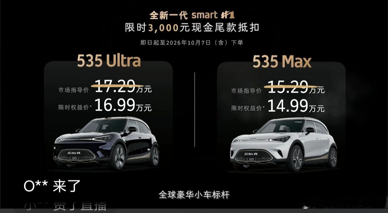 全新一代smart精灵1号全新一代 Smart 精灵1号推出535 Max、53