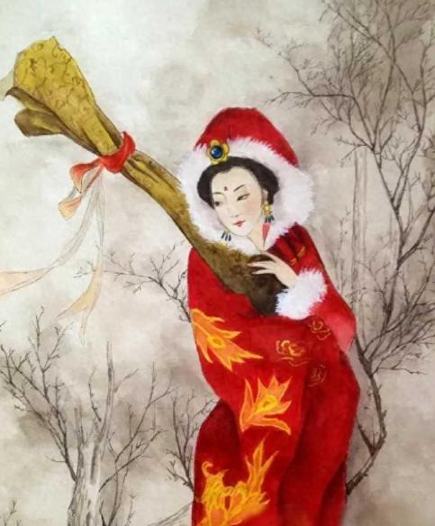 王昭君23岁时，丈夫刚去世，继子就冲进帐篷一把搂住她！王昭君瑟瑟发抖，给了他一巴