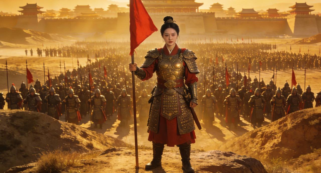 唐代的平阳公主李秀宁给以女儿之身带兵，功绩卓著，她也是历史上唯一一个以军礼下葬的