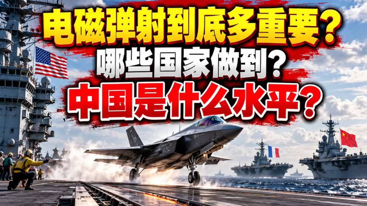 #中国军事力量# 揭秘电磁弹射技术，中国达到什么水平？