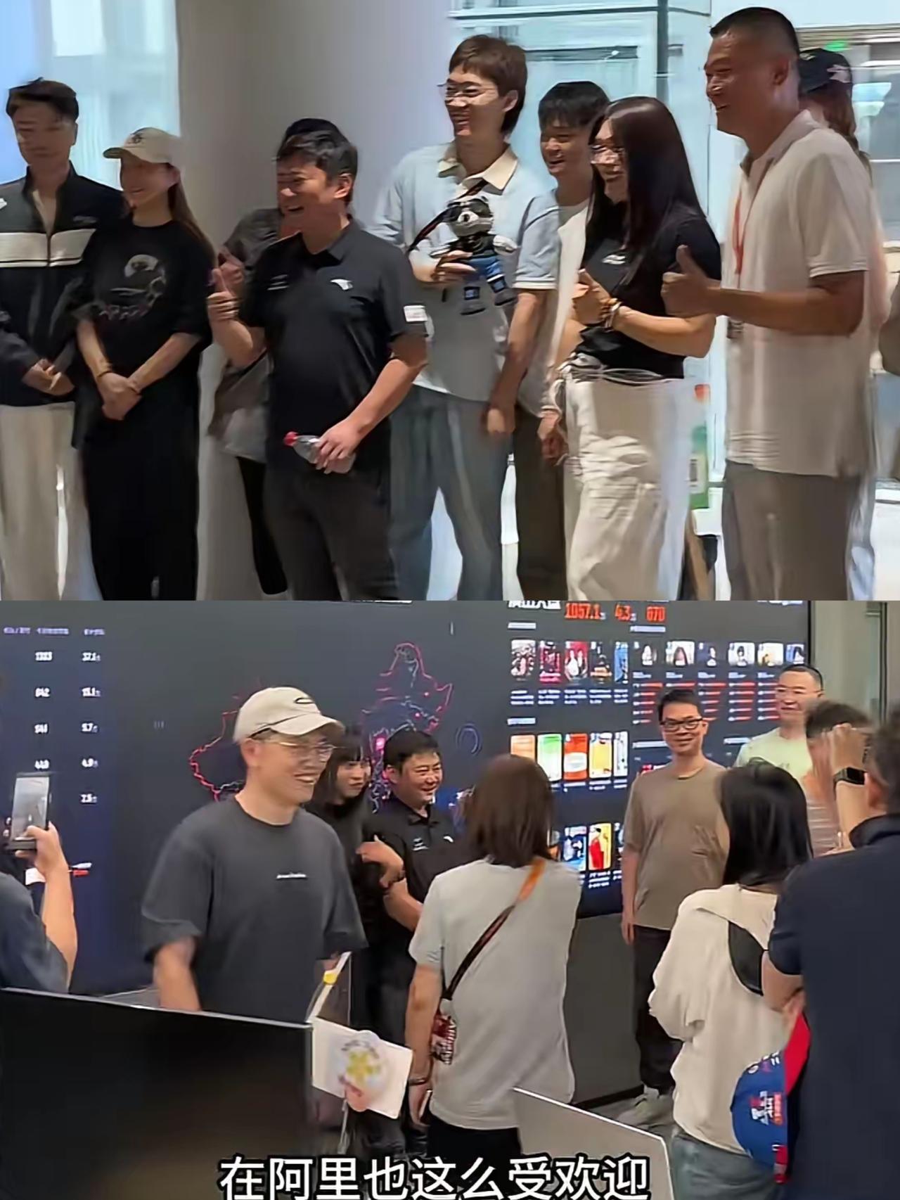 谁能想到，一趟阿里总部之行直接变成大型线下见面会，张雪一现身就被员工团团围住，人